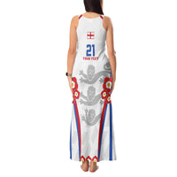 Custom England Women Football Tank Maxi Dress Three Lions Go World Cup 2023 - Wonder Print Shop