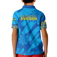 Sweden Women Football Kid Polo Shirt Blagult World Cup 2023 - Wonder Print Shop