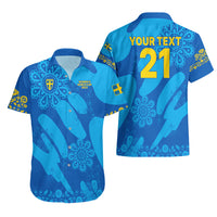 Custom Sweden Women Football Hawaiian Shirt Blagult World Cup 2023 - Wonder Print Shop
