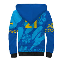 Custom Sweden Women Football Sherpa Hoodie Blagult World Cup 2023 - Wonder Print Shop