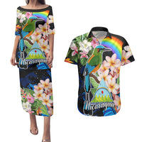 Nicaragua Couples Matching Puletasi Dress and Hawaiian Shirt Guardabarranco and Beauty Sacuanjoche Sprit LT9 - Wonder Print Shop