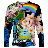 Nicaragua Long Sleeve Shirt Guardabarranco and Beauty Sacuanjoche Sprit - Wonder Print Shop