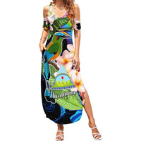 Nicaragua Summer Maxi Dress Guardabarranco and Beauty Sacuanjoche Sprit - Wonder Print Shop
