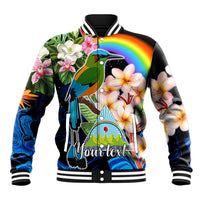 Personalised Nicaragua Baseball Jacket Guardabarranco and Beauty Sacuanjoche Sprit LT9 - Wonder Print Shop