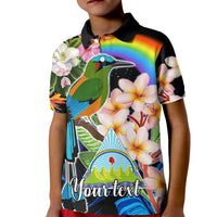 Personalised Nicaragua Kid Polo Shirt Guardabarranco and Beauty Sacuanjoche Sprit - Wonder Print Shop