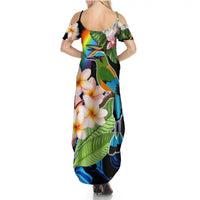 Personalised Nicaragua Summer Maxi Dress Guardabarranco and Beauty Sacuanjoche Sprit - Wonder Print Shop