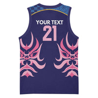 Twenty20 Japan Cricket Custom Basketball Jersey Retro Blue Version - Wonder Print Shop