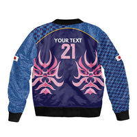 Twenty20 Japan Cricket Custom Bomber Jacket Retro Blue Version - Wonder Print Shop