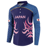 Twenty20 Japan Cricket Custom Button Sweatshirt Retro Blue Version - Wonder Print Shop