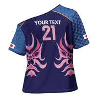 Twenty20 Japan Cricket Custom Cross Shoulder Shirt Retro Blue Version - Wonder Print Shop