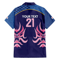 Twenty20 Japan Cricket Custom Hawaiian Shirt Retro Blue Version - Wonder Print Shop