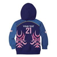 Twenty20 Japan Cricket Custom Kid Hoodie Retro Blue Version - Wonder Print Shop