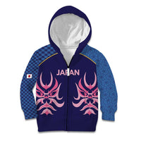 Twenty20 Japan Cricket Custom Kid Hoodie Retro Blue Version - Wonder Print Shop