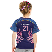 Twenty20 Japan Cricket Custom Kid T Shirt Retro Blue Version - Wonder Print Shop