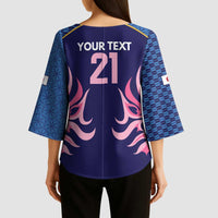 Twenty20 Japan Cricket Custom Kimono Sleeve Blouse Retro Blue Version - Wonder Print Shop