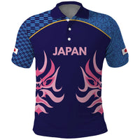 Twenty20 Japan Cricket Custom Polo Shirt Retro Blue Version - Wonder Print Shop