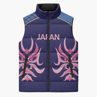 Twenty20 Japan Cricket Custom Sleeveless Puffer Jacket Retro Blue Version - Wonder Print Shop