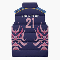 Twenty20 Japan Cricket Custom Sleeveless Puffer Jacket Retro Blue Version - Wonder Print Shop