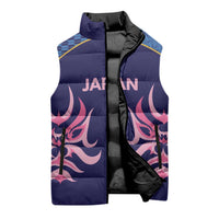 Twenty20 Japan Cricket Custom Sleeveless Puffer Jacket Retro Blue Version - Wonder Print Shop