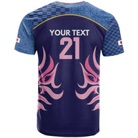 Twenty20 Japan Cricket Custom T Shirt Retro Blue Version - Wonder Print Shop