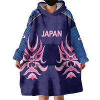 Twenty20 Japan Cricket Custom Wearable Blanket Hoodie Retro Blue Version - Wonder Print Shop