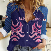 Twenty20 Japan Cricket Custom Women Casual Shirt Retro Blue Version - Wonder Print Shop