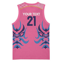 Twenty20 Japan Cricket Custom Basketball Jersey Retro Pink Version - Wonder Print Shop