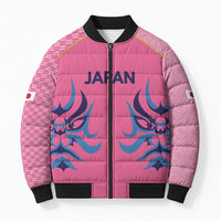 Twenty20 Japan Cricket Custom Bomber Puffer Jacket Retro Pink Version - Wonder Print Shop