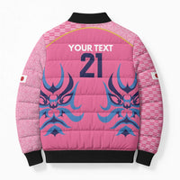 Twenty20 Japan Cricket Custom Bomber Puffer Jacket Retro Pink Version - Wonder Print Shop