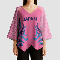 Twenty20 Japan Cricket Custom Kimono Sleeve Blouse Retro Pink Version - Wonder Print Shop