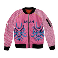 Twenty20 Japan Cricket Custom Sleeve Zip Bomber Jacket Retro Pink Version - Wonder Print Shop
