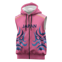 Twenty20 Japan Cricket Custom Sleeveless Zip Hoodie Retro Pink Version - Wonder Print Shop