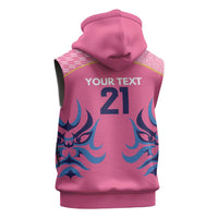 Twenty20 Japan Cricket Custom Sleeveless Zip Hoodie Retro Pink Version - Wonder Print Shop