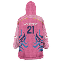 Twenty20 Japan Cricket Custom Wearable Blanket Hoodie Retro Pink Version - Wonder Print Shop