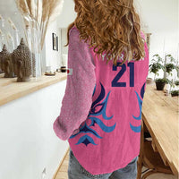 Twenty20 Japan Cricket Custom Women Casual Shirt Retro Pink Version - Wonder Print Shop