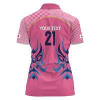Twenty20 Japan Cricket Custom Women Polo Shirt Retro Pink Version - Wonder Print Shop