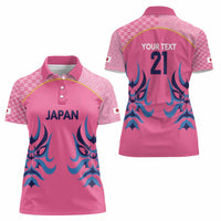 Twenty20 Japan Cricket Custom Women Polo Shirt Retro Pink Version - Wonder Print Shop