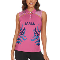 Twenty20 Japan Cricket Custom Women Sleeveless Polo Shirt Retro Pink Version - Wonder Print Shop