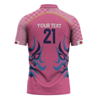 Twenty20 Japan Cricket Custom Zipper Polo Shirt Retro Pink Version - Wonder Print Shop