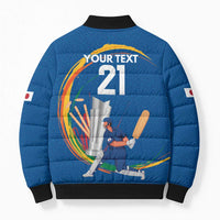 Custom Cricket Japan East Asia-Pacific Bomber Puffer Jacket Japan Momentum Unleashed - Wonder Print Shop