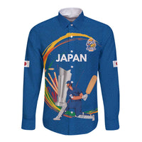 Custom Cricket Japan East Asia-Pacific Long Sleeve Button Shirt Japan Momentum Unleashed - Wonder Print Shop