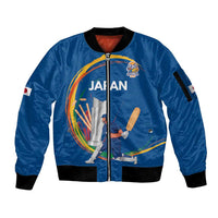 Custom Cricket Japan East Asia-Pacific Sleeve Zip Bomber Jacket Japan Momentum Unleashed - Wonder Print Shop