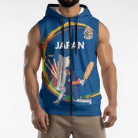 Custom Cricket Japan East Asia-Pacific Sleeveless Zip Hoodie Japan Momentum Unleashed - Wonder Print Shop
