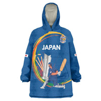 Custom Cricket Japan East Asia-Pacific Wearable Blanket Hoodie Japan Momentum Unleashed - Wonder Print Shop