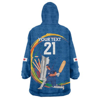 Custom Cricket Japan East Asia-Pacific Wearable Blanket Hoodie Japan Momentum Unleashed - Wonder Print Shop