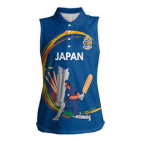 Custom Cricket Japan East Asia-Pacific Women Sleeveless Polo Shirt Japan Momentum Unleashed - Wonder Print Shop