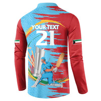 Custom Cricket Kuwait East Asia-Pacific Button Sweatshirt Kuwait Chase for Triumph - Wonder Print Shop