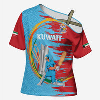 Custom Cricket Kuwait East Asia-Pacific Cross Shoulder Shirt Kuwait Chase for Triumph - Wonder Print Shop