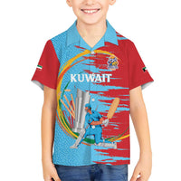 Custom Cricket Kuwait East Asia-Pacific Kid Hawaiian Shirt Kuwait Chase for Triumph - Wonder Print Shop