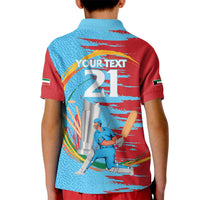 Custom Cricket Kuwait East Asia-Pacific Kid Polo Shirt Kuwait Chase for Triumph - Wonder Print Shop